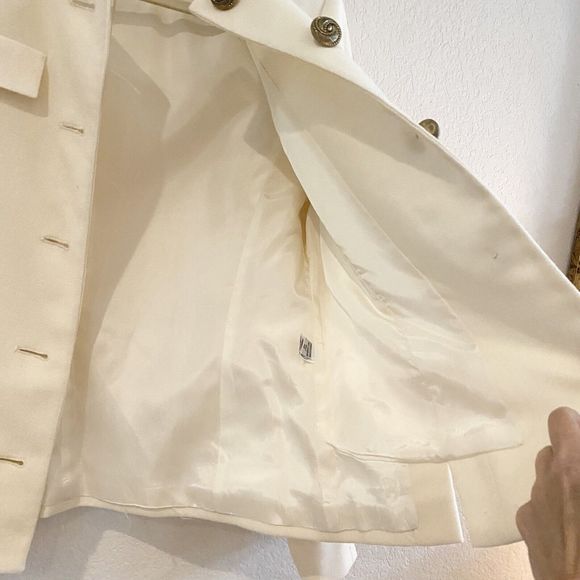 Herbert Grossman Vintage Union Made Jacket Cream ILGWU Made In USA Retro 80s - Picture 9 of 11